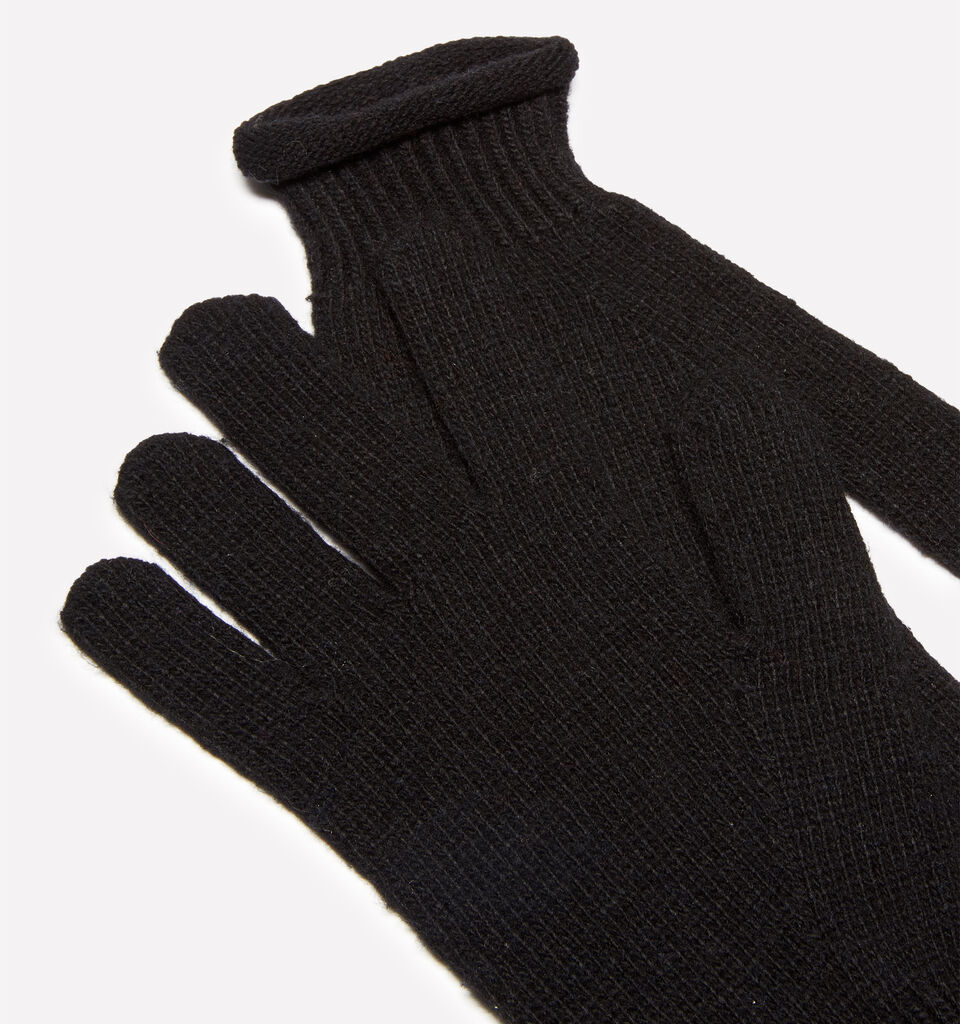 Gants en mélange de cachemire noir - null - Noir | Sisley image number 2